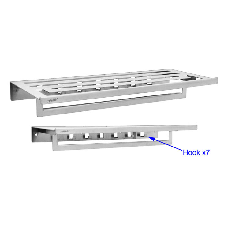 FAC-835056-Towel-Rack-with-Multi-Robe-Hook-Ron-Series