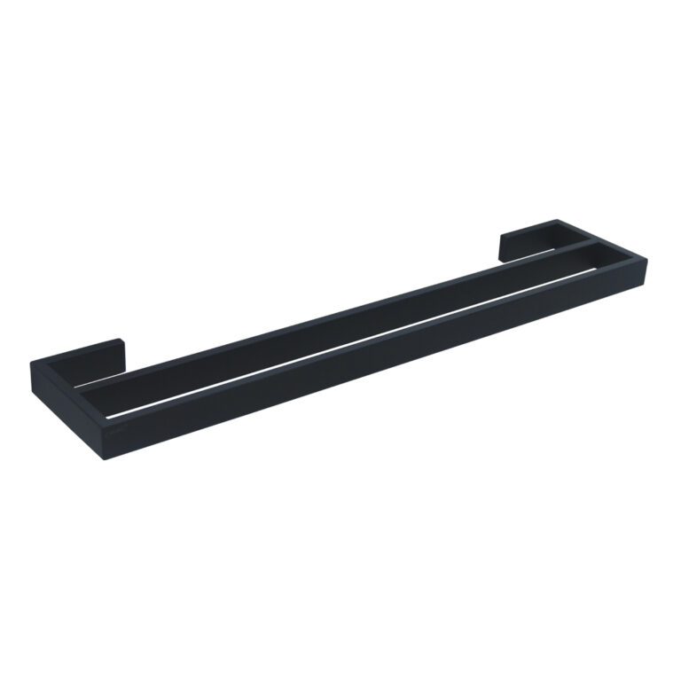 FAC-BK827016-Double-Towel-Bar-Lux-Series-Black