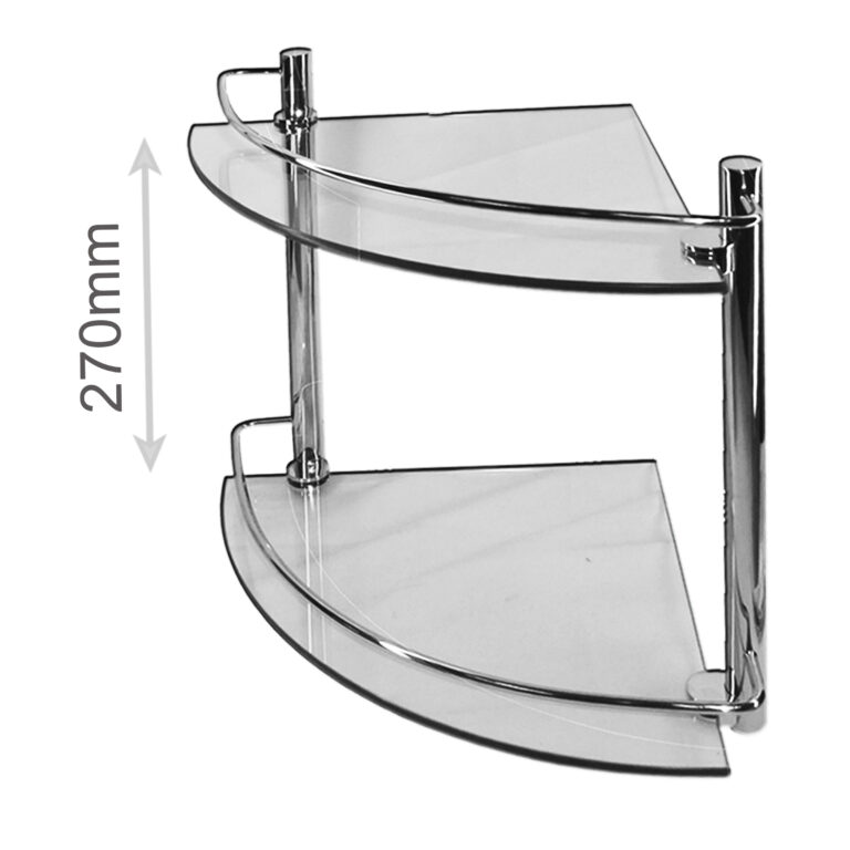 FG-0530-2-2-Tier-Corner-Glass-Shelf-Clear