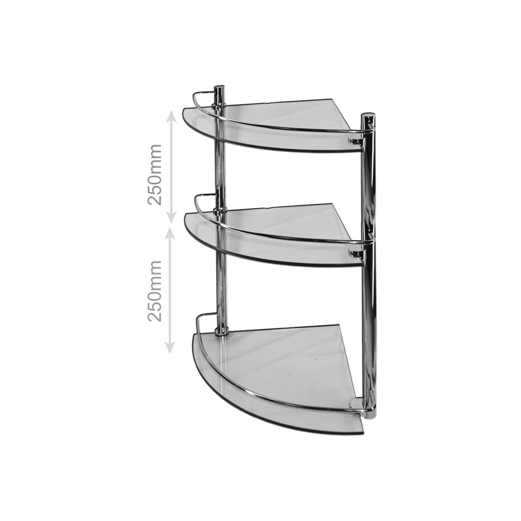 FG-0530-3-3-Tier-Corner-Glass-Shelf-Clear