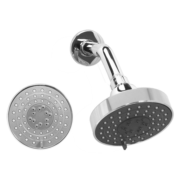 FSS-51601-4inch-Round-Shower-Rose-ABS-Grey-Face-Chrome-Back