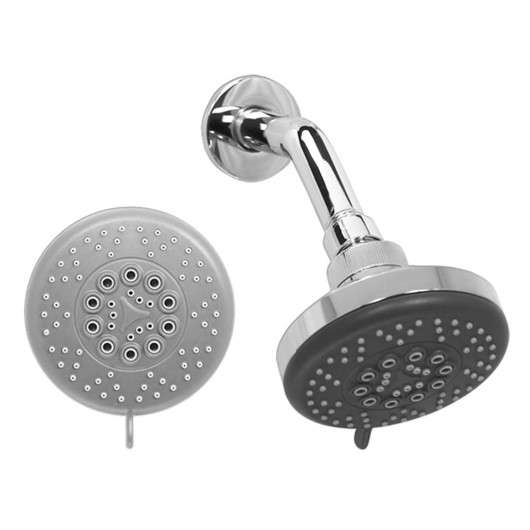 FSS-51603-4inch-Round-Shower-Rose-ABS-Grey-Face-Chrome-Back