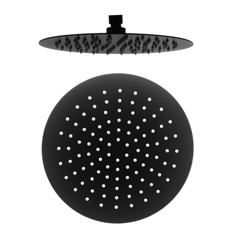 FSS-53903BK-245mm-Overhead-Round-Shower-Rose-Black