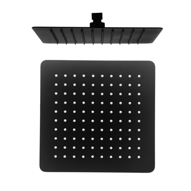 FSS-53907BK-245mm-Square-Overhead-Shower-Stainless-SteelBlack