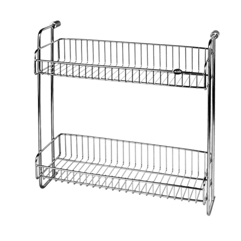 FT-9105-2-Tiers-Rectangular-Rack-Wireware-Wall-Mount304-Stainless-Steel