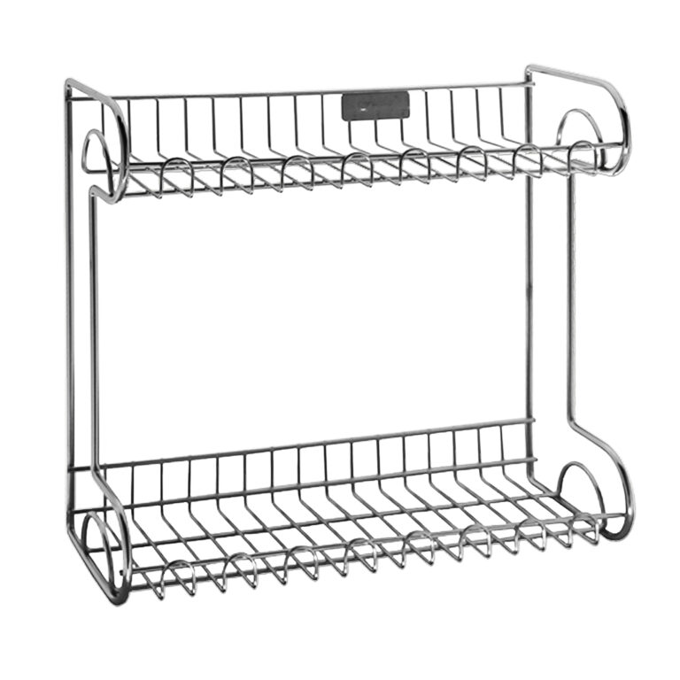 FT-9108-2-Tiers-Rectangular-Rack-Wireware-Wall-Mount304-Stainless-Steel